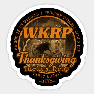 THANK GIVING TURKEYDROP 1978 Sticker